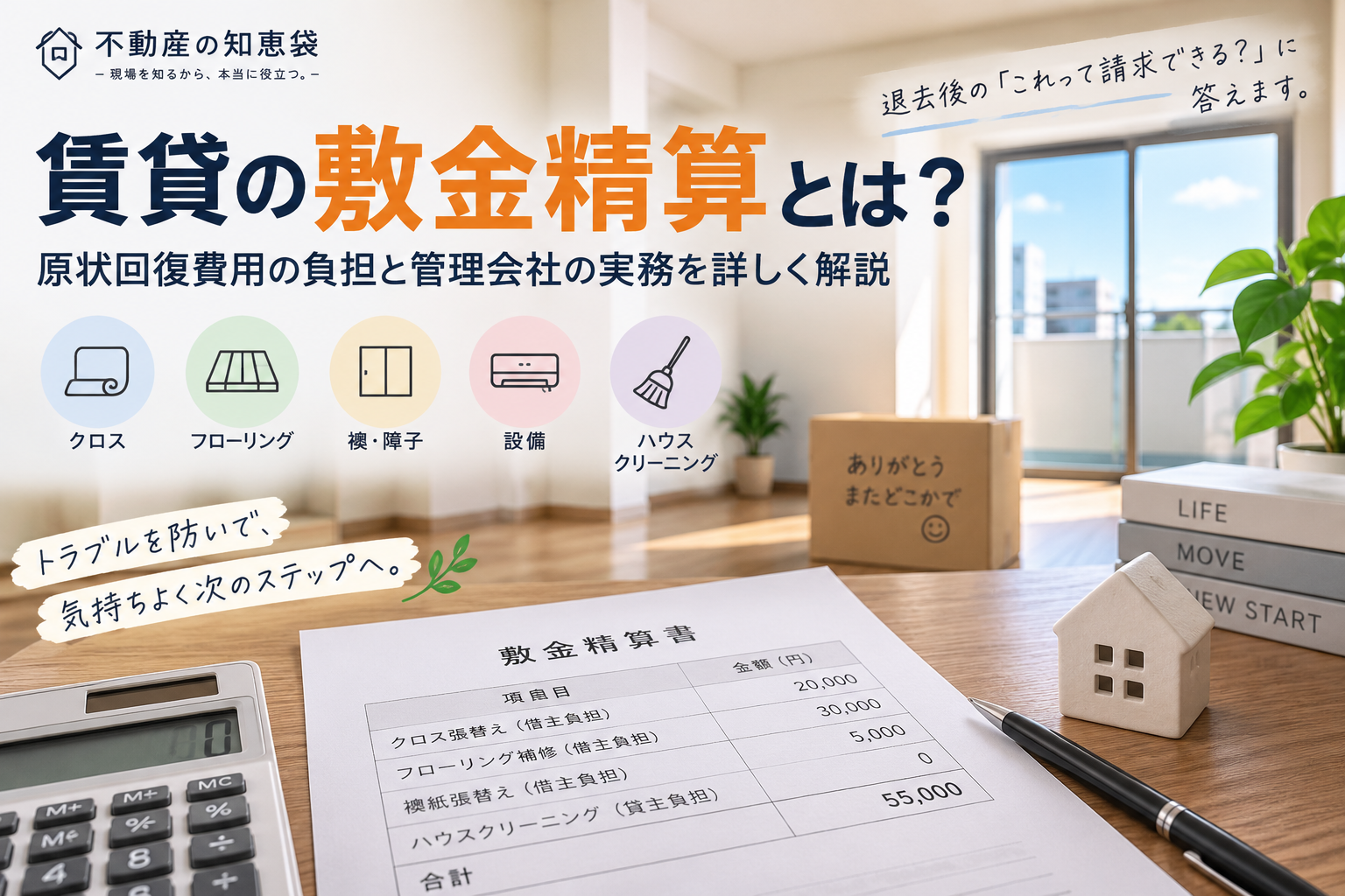 賃貸の敷金精算とは