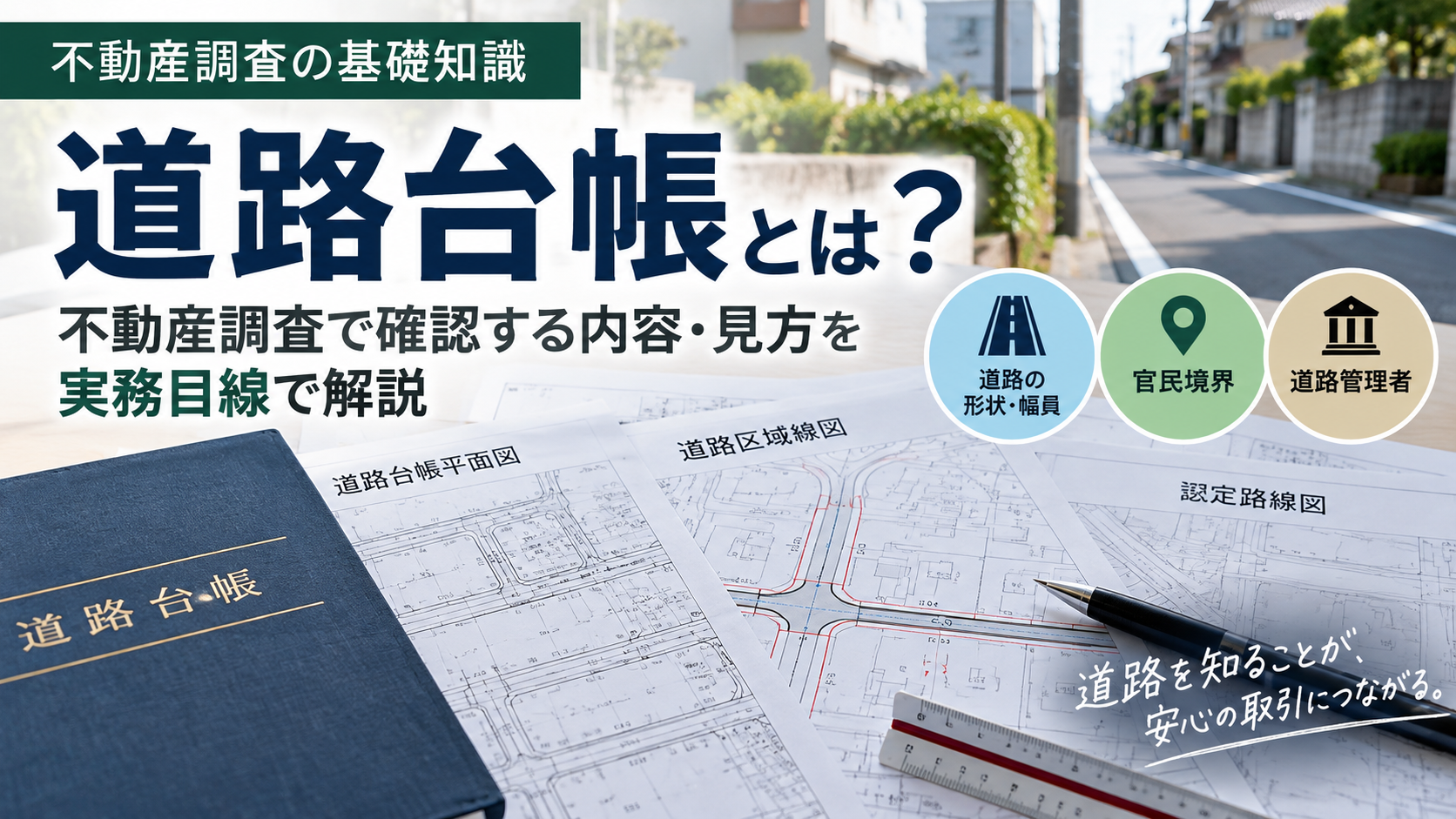 道路台帳とは？不動産調査で確認する内容と見方