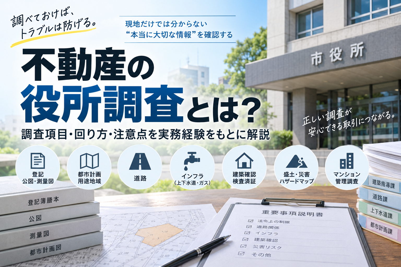 不動産の役所調査とは?