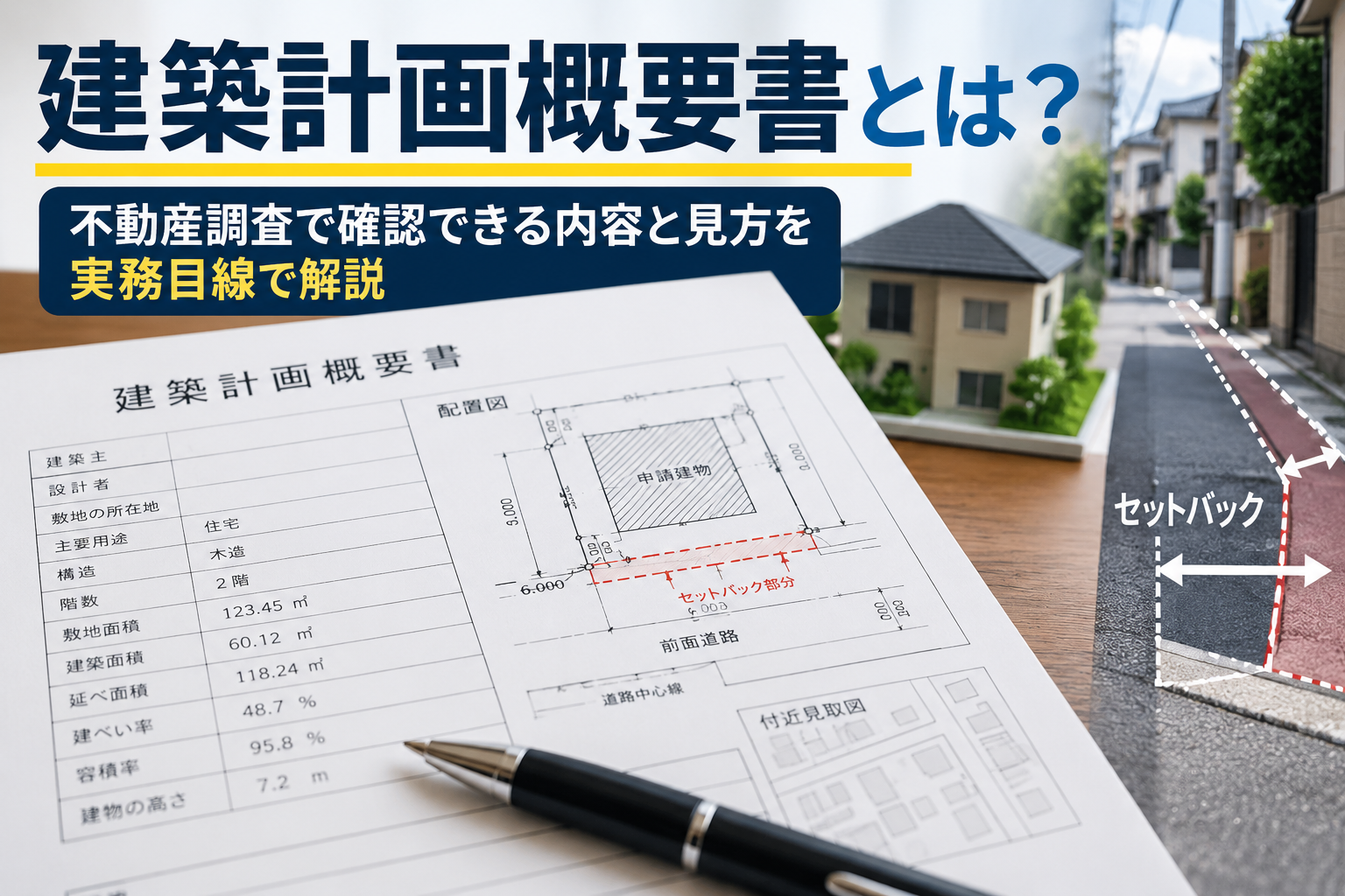 建築計画概要書とは？不動産調査で確認できる内容と見方
