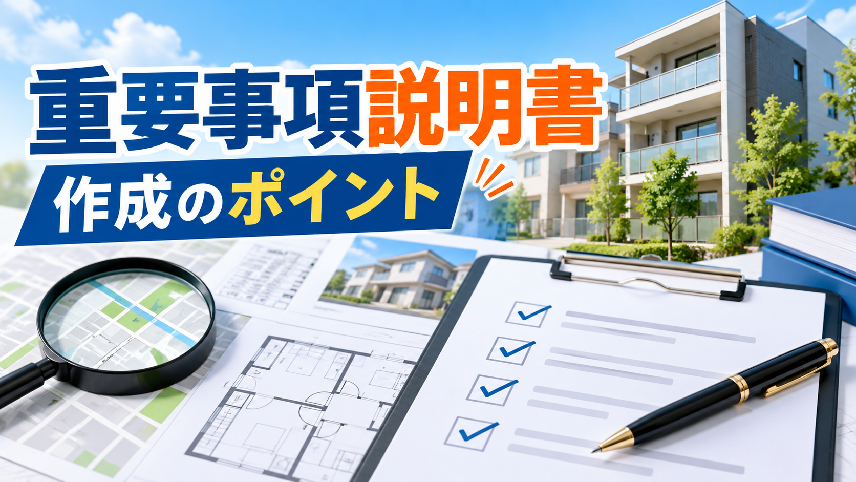 不動産重要事項説明書の作成ポイントを解説