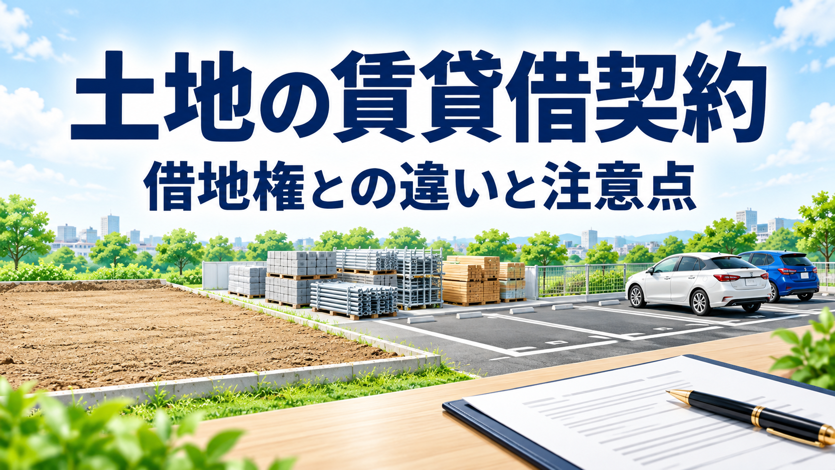 土地の賃貸借契約をイメージ