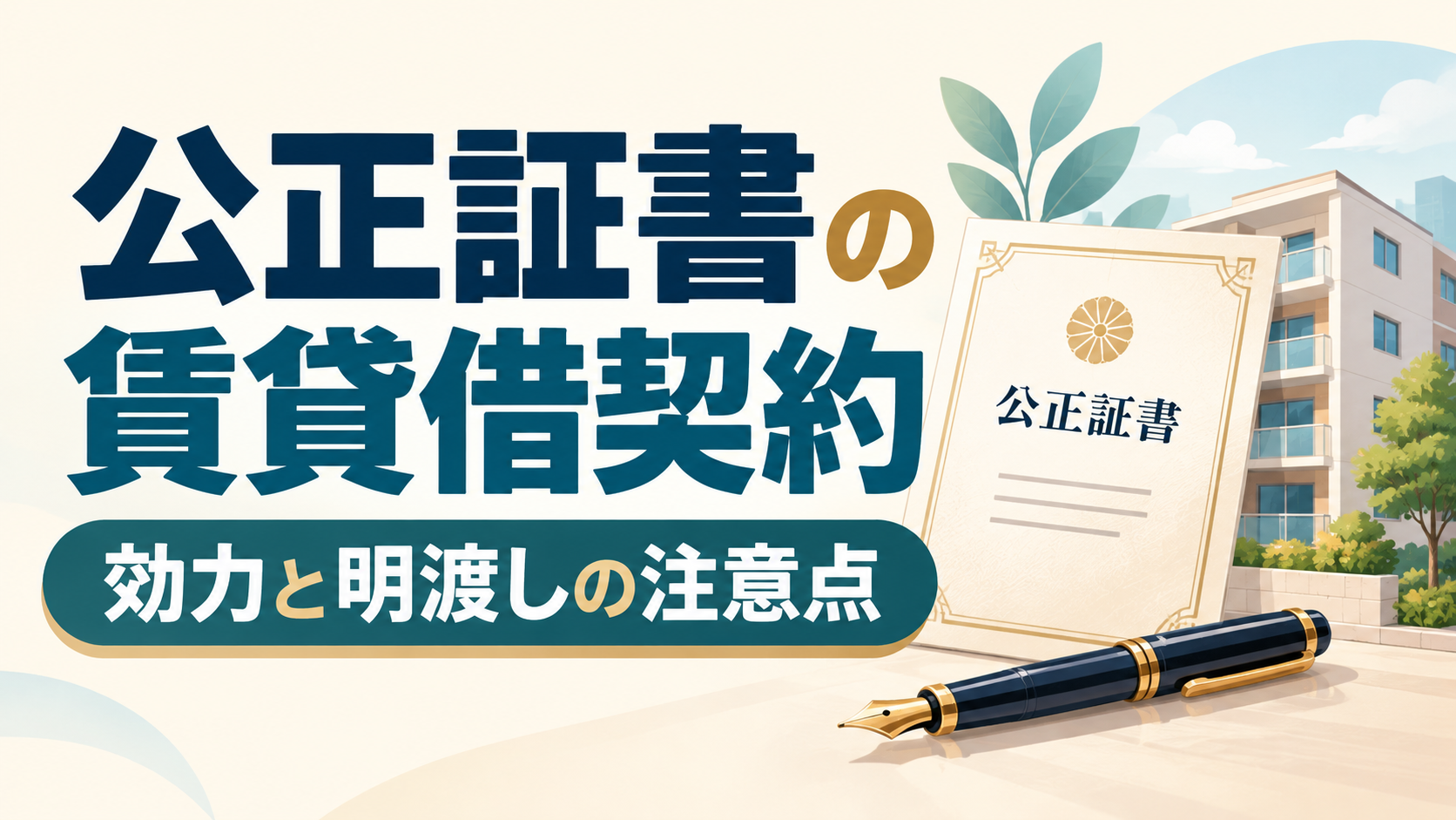 公正証書による賃貸借契約の解説