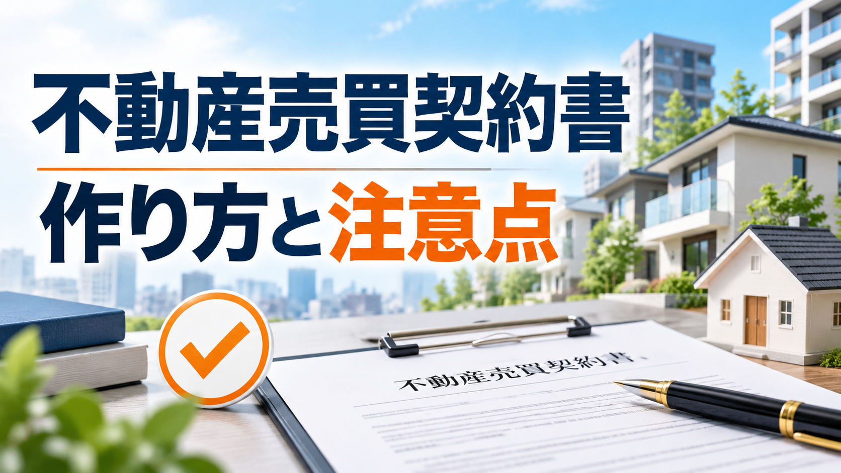 不動産売買契約書の作り方と注意点を解説