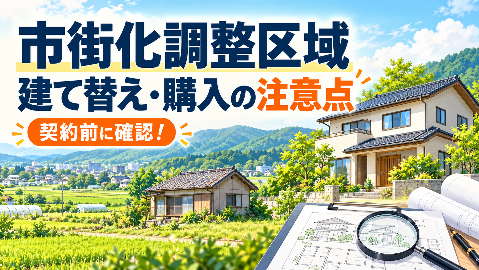 市街化調整区域の建て替え・物件購入の注意点